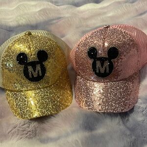 Two Mickey Mouse, Disney Little Girls Hats ￼